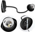 E27 90 250V Hilitand Sconce Iron Lamp Wall Sconce Light Sock Black to for Dining Room, Bedroom, Cafe, Bar, Garden