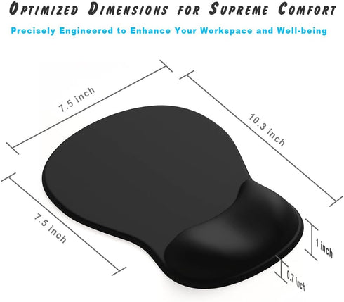 DEMON CHEST (06Nude ErgoComfort Gel Wrist Rest Mouse Pad-Ergonomic Office Mousepad with Wrist Support-Non-Slip, Design