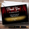 The Card Zoo Theatre Stage Red Curtain Personalized Party Thank You Cards