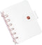 PATIKIL A7 Clear Binder Cover, Soft PVC Loose Leaf Binder Protector, Refillable Notebook Shell with Snap Button Closure