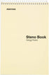 Mintra Office Steno Book, Pastel Colors, 4 Pads/Pack, Gregg Ruled, 6inx9in, 70 Sheets