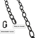 S SANGLE SOPFFY 6/10/15 6 Chandelier Chain Feet SANGLE SOPFFY Light Fixture Chain for Chandelier or Swag Light