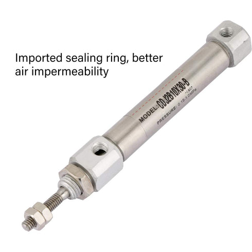 Pneumatic Air Cylinder CDJ2B10-30B, 10mm Diameter 30mm Stroke Double Acting Stainless Steel Hydraulic Cylinder