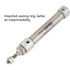Pneumatic Air Cylinder CDJ2B10-30B, 10mm Diameter 30mm Stroke Double Acting Stainless Steel Hydraulic Cylinder