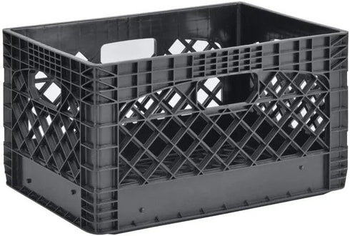 FIXED UP FINDS for Juggernaut Storage 24QT Plastic Heavy-Duty Milk Crate, Black