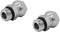 (2-PACK) 6900-08-08-O Hydraulic Hose Adapter Fitting, 1/2" Male O-Ring Boss to 1/2" NPSM Female Pipe