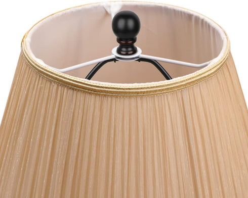 8 Inch Lamp Harp, 2 Set Black Lamp Shade Harp Holder with Finial, DIY Detachable Replacement Lampshade Adapter Harp Bracket Hardware for Table & Floor Lamps Accessories Parts Repair - Metal by Helunsi