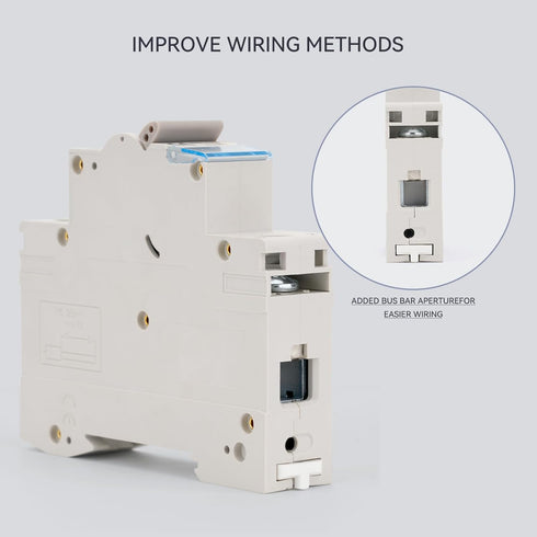 AC 1 Pole Miniature Circuit Breaker, 110V-240V 20Amp, Custom MCB Thermal Magnetic Trip for Solar AC System