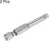 TT27 Star 7 Point Screwdriver Bit 1/4" Hex Shank 2" Length Magnetic Security Torx Power Tool, 2pcs
