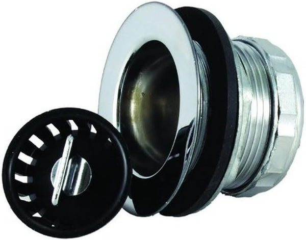 JR Products 9490-215-022 Shower Strainer with Basket and Rubber Washer
