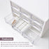 Desk Storage Organizer with 9 Drawers, MYKASEN Clear Plastic Storage Cabinet, Stackable Box for Makeup, Office Supplies