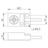 3 Wires PNP NO Proximity Sensor Switch DC12 to 24V Inductive Type Sensor Proximity Switch ABS Shell with Shielded Probe