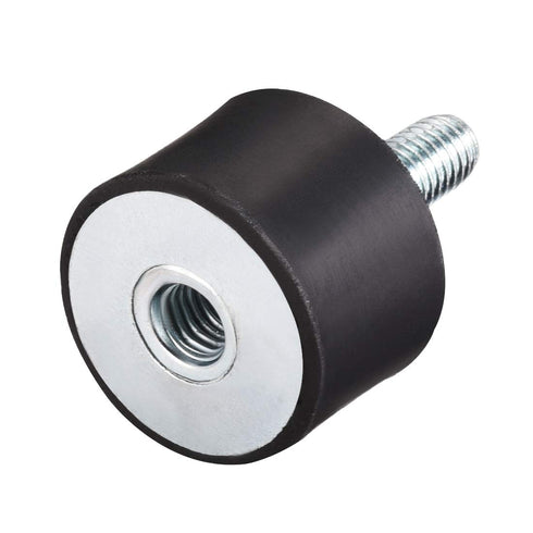 uxcell M8 Thread Male Female Rubber Mounts, Vibration Isolators, Shock Absorber 30mm x 20mm Black