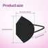 KN95 Disposable Face Mask 25 Pack 5-Ply Breathable Safety Masks Against PM2.5, Disposable Respirator Protection Mask for Men and Women Black