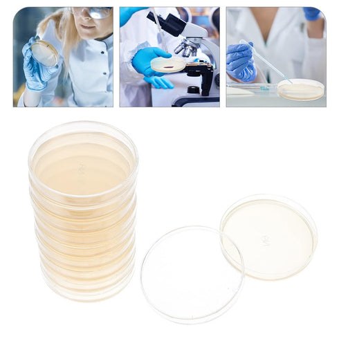 10Pcs Nutrient Agar Petri Dishes, Pre-Poured Agar Plates for Science Project Kit, Supplies for Students