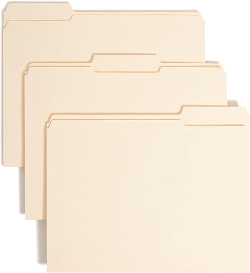 Smead Fastener File Folder, Manila, 1 Fastener, Letter Size, 50 per Box