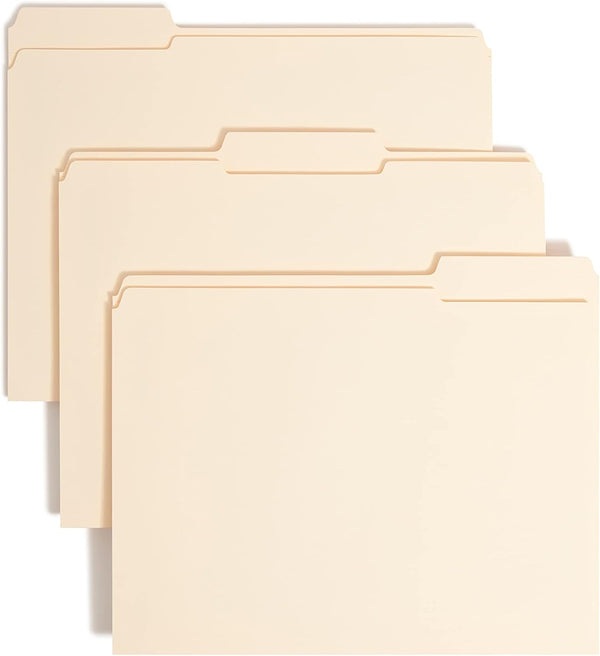Smead Fastener File Folder, Manila, 1 Fastener, Letter Size, 50 per Box