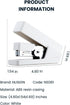 Effortless Office Stapler, 25 Sheet Capacity, Multi-Functional Manual Stapler for Students, Family, ABS Body, Steel