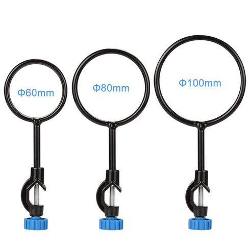 StonyLab Support Retort Ring Set, 3 Pieces Iron Lab Support Ring with Boss Head for Laboratory Experiment