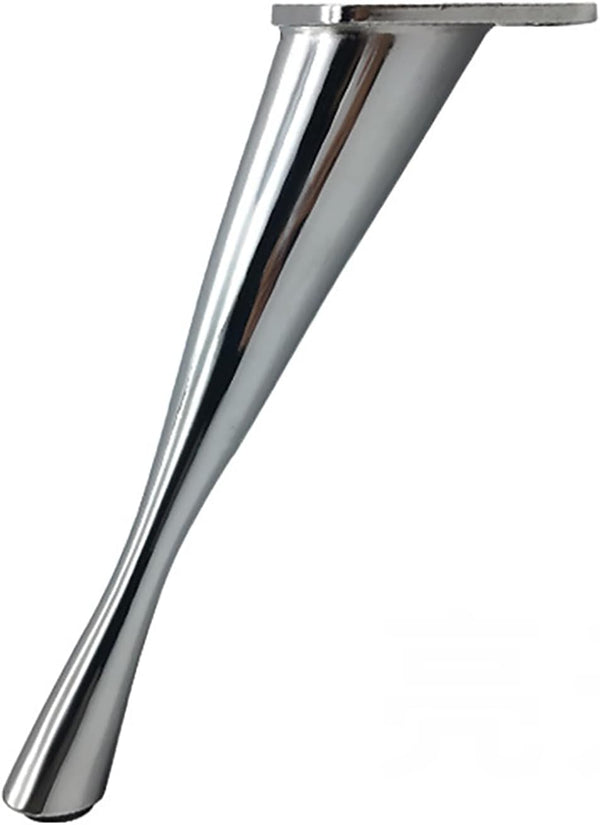 Topjia Furniture Cupboard Metal Legs,Coffee Table TV Stand Leg,Straight Conical Metal Foot with