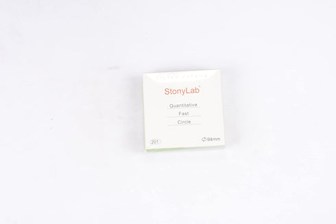 StonyLab Quantitative Filter Paper Circles, 94mm Diameter, 20 Micron Particle Retention, Pack of 100