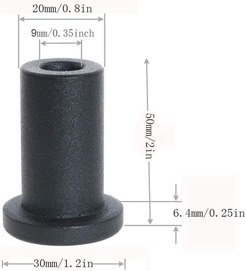 Sliding Barn Door Spacers-Sliding Barn Door Hardware Longer Washer,Spacer Replacement Sliding Barn Door Hardware for Flat Track Pack of 4 (50mm/2inch) by Omama