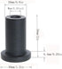Sliding Barn Door Spacers-Sliding Barn Door Hardware Longer Washer,Spacer Replacement Sliding Barn Door Hardware for Flat Track Pack of 4 (50mm/2inch) by Omama