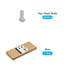 Hex Bolts (M6-1x16mm) 50Pcs, 304 Stainless Steel Coarse Fully Threaded Hex Head Screw Bolts for Furniture Repair