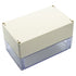 LeMotech IP65 Electrical Enclosure Box, Dustproof Waterproof Junction Box, Grey with Clear Cover, 7.9 x 4.7 x 4.4 inch