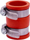 Fernco 1056-100 1-in. Flexible PVC Pipe Coupling for Plastic and Copper Plumbing Connections