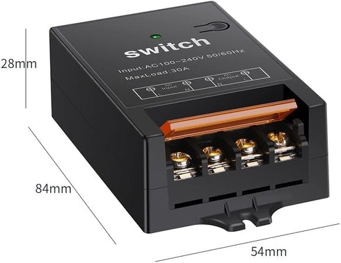 Switch,AC110V/120V/240V/40A 4900FT Wireless Light Switch,Wireless Remote Relay with Long Range,Wireless RF Switch