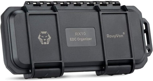 RovyVon RX10 EDC Tool Case Box, Small Organizer Storage Case for EDC Gears Gadgets, 1PCS (Black)