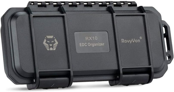 RovyVon RX10 EDC Tool Case Box, Small Organizer Storage Case for EDC Gears Gadgets, 1PCS (Black)