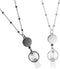 TuNan 2PCS Metal Lanyards Necklace with Clips Retractable for Id Badge Holder, Beaded