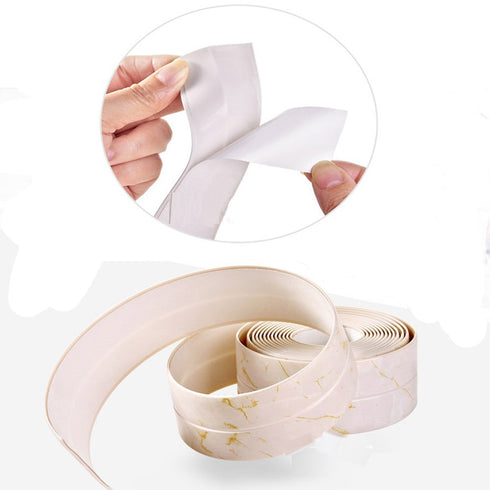 Caulk Strip for Bathtub, Self Adhesive Waterproof Tape for Kitchen Bathroom Shower Floor and Wall Sealing