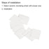 PATIKIL Alumina Ceramic Sheet Cooling Pad, 50pcs Insulating Sheet for MOS Transistor 25x20x1mm