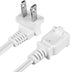 Right Angled Polarized 2-Prong Male-Female Power Cord, 3FT US AC Extension Cable SPT2 16AWG 13A/125V Nema 1-15P to 1-15R
