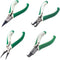 4 Pcs Heavy Duty Mini Snap Ring Pliers Set - External/Internal Circlip Pliers with Straight/Bent Jaw for Ring Remover