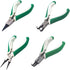 4 Pcs Heavy Duty Mini Snap Ring Pliers Set - External/Internal Circlip Pliers with Straight/Bent Jaw for Ring Remover
