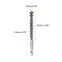 5Pcs Bore Brush Stainless Steel 10mm Dia Cleaning Twisted Wire Brush Tube Pipe Cleaner with Handle 1/4 Inch Hex Shank for Tubes, Ports, Bearings