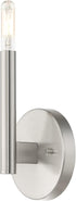 51171-46, Livex Lighting, Copenhagen, Single ADA Sconce, Black Chrome