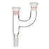 StonyLab 3 Way Claisen Distillation Adapter, 14/20 Joints, Lab Supply SL-L2L5R1