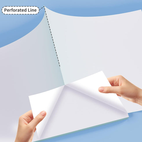8.5" 11" (200 Continuous Thermal Printer Paper x US Letter Size - High-Efficiency Durable Printing for Home Work