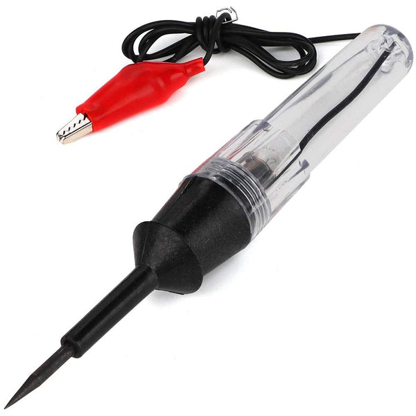Qiilu 6V 12V 24V Automotive Circuit Tester, Car Auto Electrical Voltage Test Pen Light Lamp Circuit Detector Probe