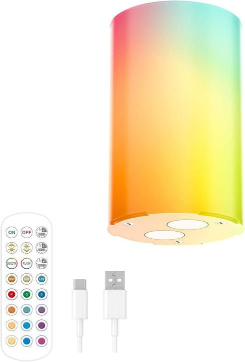 eypid 1 Pack Replacement Bulb for Battery Operated Wall Sconce,10000 Mah Battery Operated