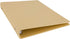 Blank A5 Kraft Paper Hardcover Binder, 6-Holes Round Ring Protector for Notebook, School Office Stationery Organizer