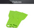 Utoolmart 2" Plastic Flexible Putty Scraper Knives, 3Pcs for Taping Drywall Wall Painting Green