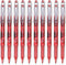 Pilot Precise P-500 Gel Rolling Ball Pen, Extra Fine, 10 Pens in Red Color