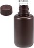 uxcell 100ml/3.4oz Plastic Lab Chemical Reagent Bottle, Small Mouth Sealing Liquid Storage Container, Brown, 8pcs