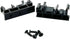 50 Sets C45 DIN Rail PCB Mounting Black Bracket Holder Clips for 35mm or 15mm Din Rail